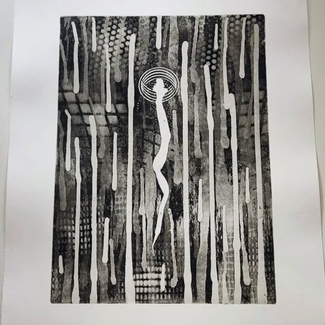 “Im Eigenen Vektor“ 2026
Aquatinta Radierung (Etching)