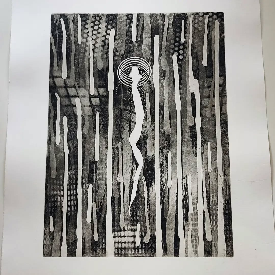 “Im Eigenen Vektor“ 2026
Aquatinta Radierung (Etching)